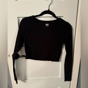 Size M Urban Outfitters long sleeve black crop top